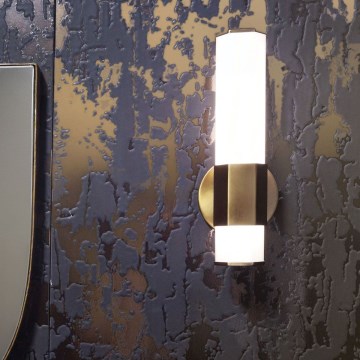 Quintiesse - Aplique LED de pared para baño FACET LED/12W/230V IP44 dorado