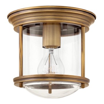 Quintiesse - Lámpara de techo exterior HADRIAN 1xE27/60W/230V Ø 19,6 cm IP44, acabado bronce