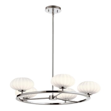 Quintiesse - Lámpara LED para baño con varilla PIM 5xG9/3W/230V diámetro 71,1 cm IP44 cromo brillante