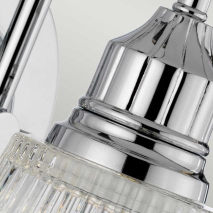 Quintiesse - Aplique de pared LED para baño ADDISON 1xG9/3W/230V IP44, acabado cromo brillante