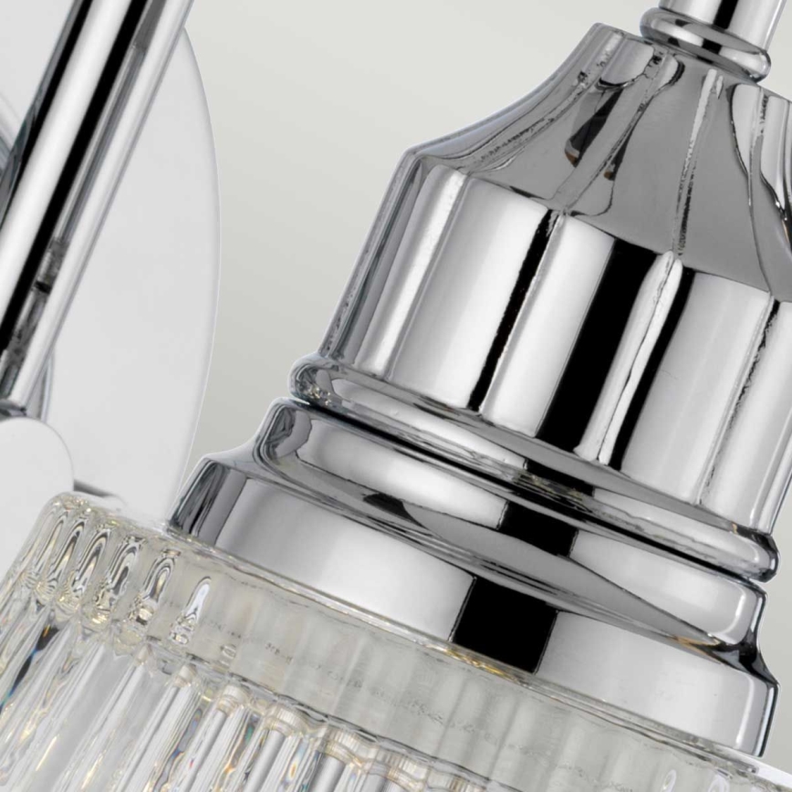 Quintiesse - Aplique de pared LED para baño ADDISON 1xG9/3W/230V IP44, acabado cromo brillante