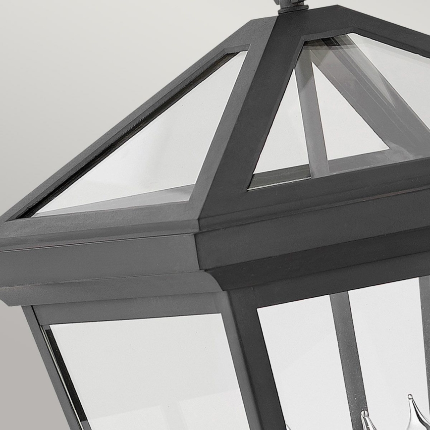 Quintiesse - Lámpara de pared exterior ALFORD L 3xE14/40W/230V IP44 negra