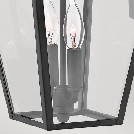 Quintiesse - Lámpara de pared exterior ALFORD M 2xE14/40W/230V IP44 negra