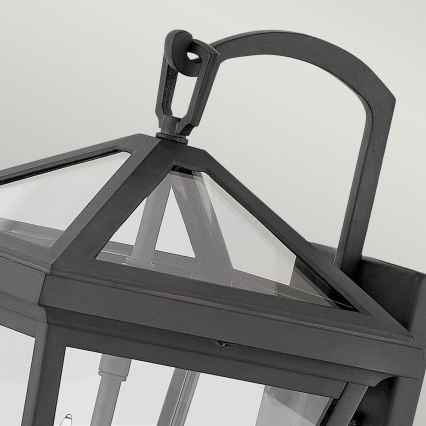 Quintiesse - Lámpara de pared exterior ALFORD S 2xE14/40W/230V IP44 negra