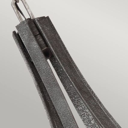 Quintiesse - Lámpara de araña con cadena ANGELO 6xE27/60W/230V acabado en roble