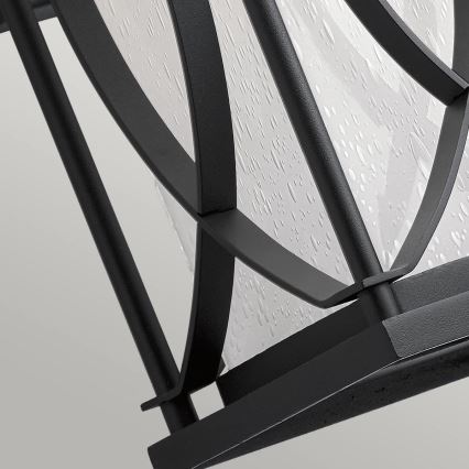 Quintiesse - Aplique de pared exterior ASHBERN M 1xE27/60W/230V IP44 negro