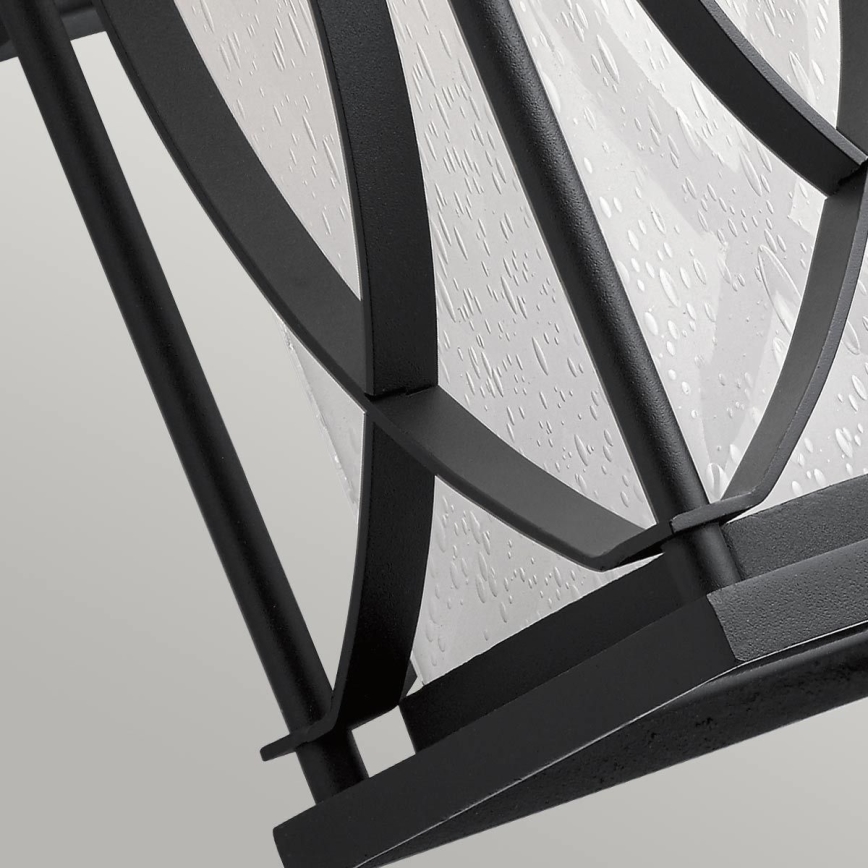 Quintiesse - Aplique de pared exterior ASHBERN M 1xE27/60W/230V IP44 negro