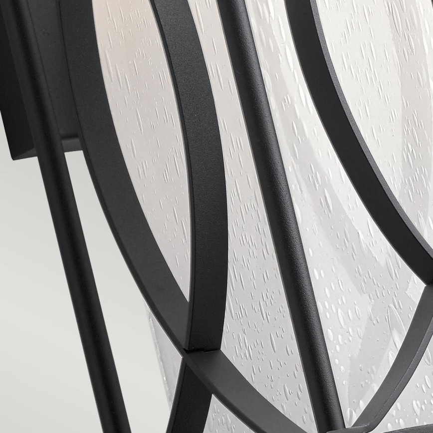 Quintiesse - Aplique de pared exterior ASHBERN M 1xE27/60W/230V IP44 negro