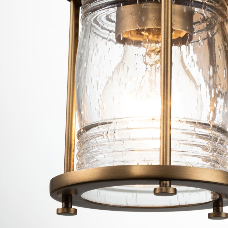 Quintiesse - Aplique de pared exterior ASHLAND BAY 1xE27/60W/230V IP44 acabado bronce