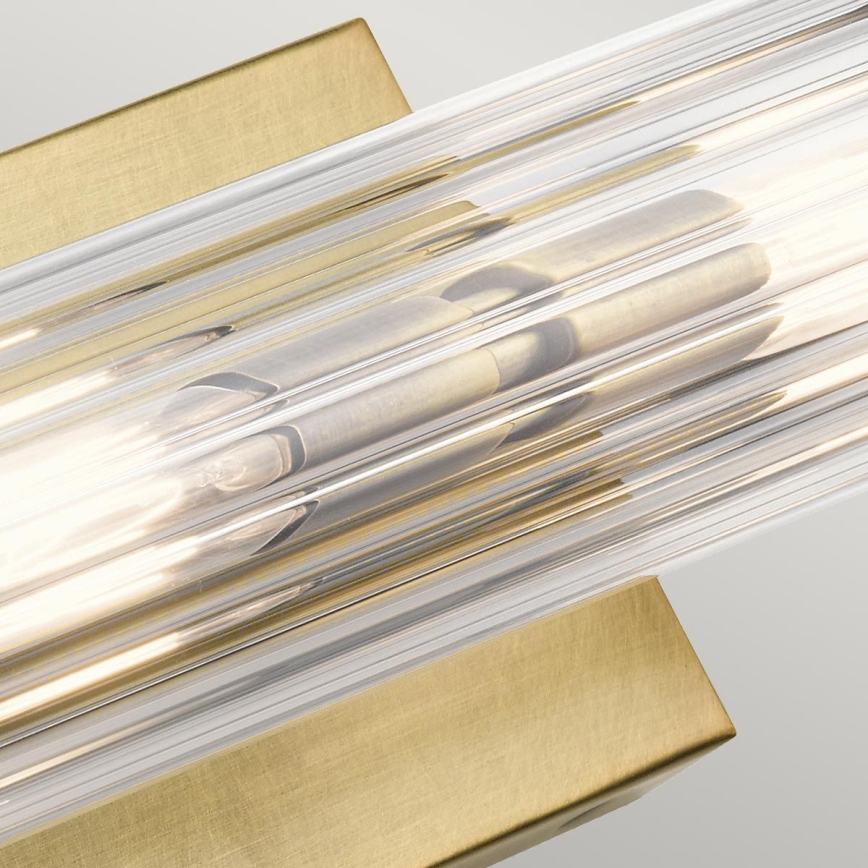 Quintiesse - Aplique de pared para baño AZORES 2xE14/40W/230V IP44 dorado