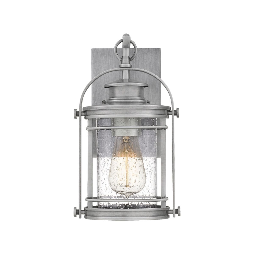 Quintiesse - Aplique de pared para exteriores BOOKER S 1xE27/60W/230V IP44 cromo mate