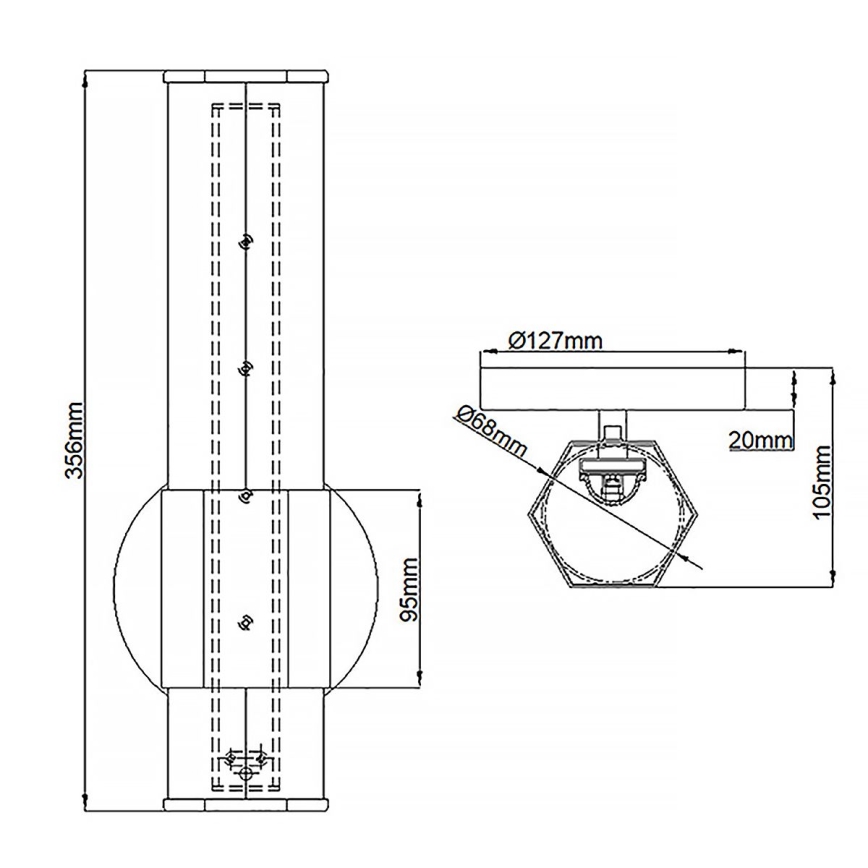 Quintiesse - Aplique LED de pared para baño FACET LED/12W/230V IP44 dorado