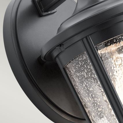 Quintiesse - Aplique de pared exterior FAIRFIELD M 1xE27/60W/230V IP44 negro