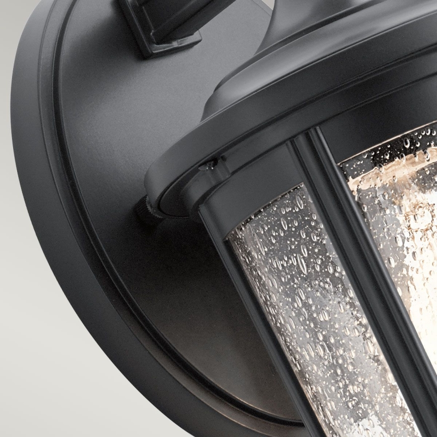 Quintiesse - Aplique de pared exterior FAIRFIELD M 1xE27/60W/230V IP44 negro