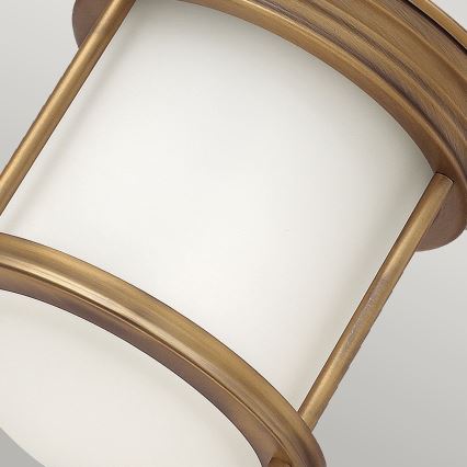 Quintiesse - Lámpara de techo exterior HADRIAN 1xE27/60W/230V diámetro 16,8 cm IP44 dorada