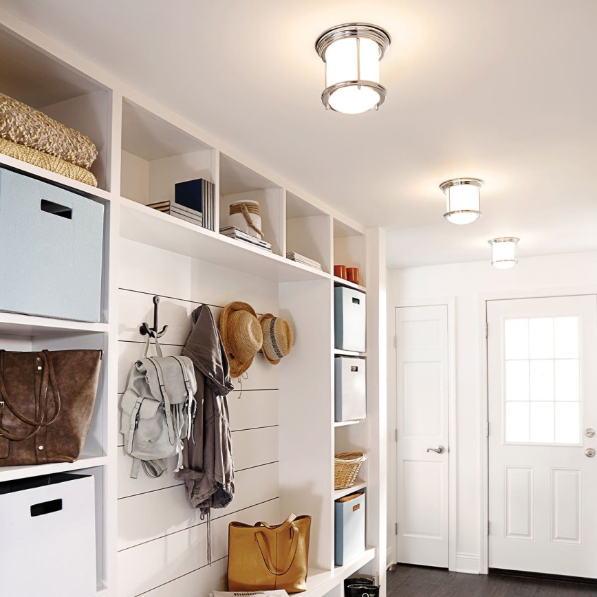 Quintiesse - Luminaria de techo para exterior HADRIAN 1xE27/60W/230V, diámetro 16,8 cm, IP44