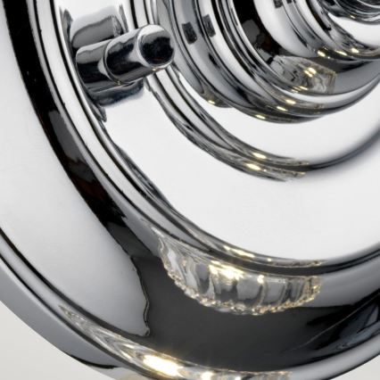 Quintiesse - Aplique de pared LED para baño KEYNES 1xG9/3W/230V IP44 cromado brillante