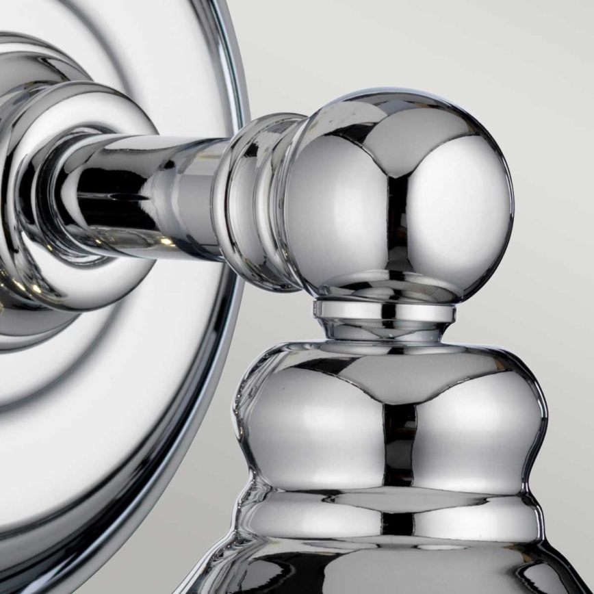 Quintiesse - Aplique de pared LED para baño KEYNES 1xG9/3W/230V IP44 cromado brillante