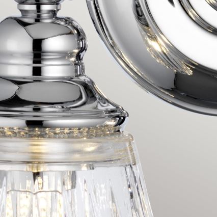 Quintiesse - Aplique LED de pared para baño KEYNES 2xG9/3W/230V IP44 cromado brillante