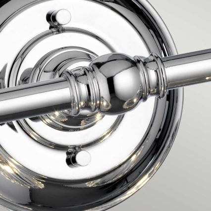 Quintiesse - Aplique LED de pared para baño KEYNES 2xG9/3W/230V IP44 cromado brillante