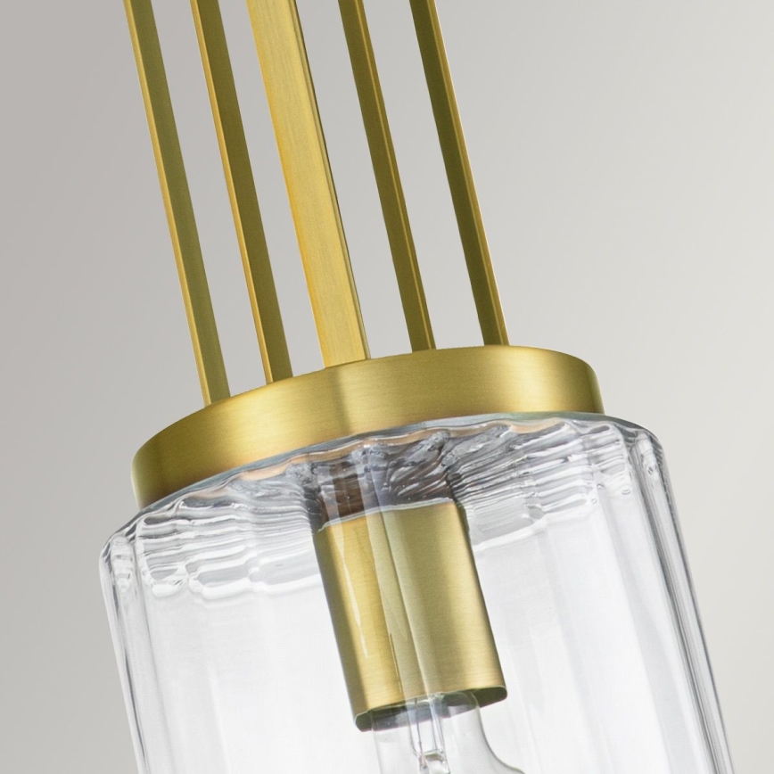 Quintiesse - Lámpara colgante con varilla KIMROSE 1xE27/60W/230V Ø 17,8 cm dorado