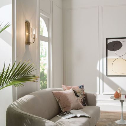 Quintiesse - Aplique de pared KIMROSE 1xE14/40W/230V dorado