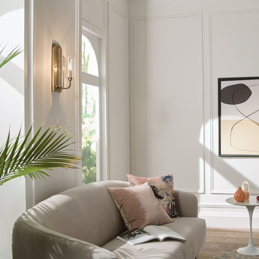 Quintiesse - Aplique de pared KIMROSE 1xE14/40W/230V dorado