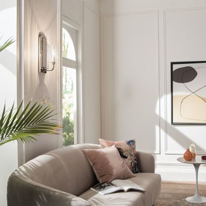 Quintiesse - Aplique de pared KIMROSE 1xE14/40W/230V en cromo brillante