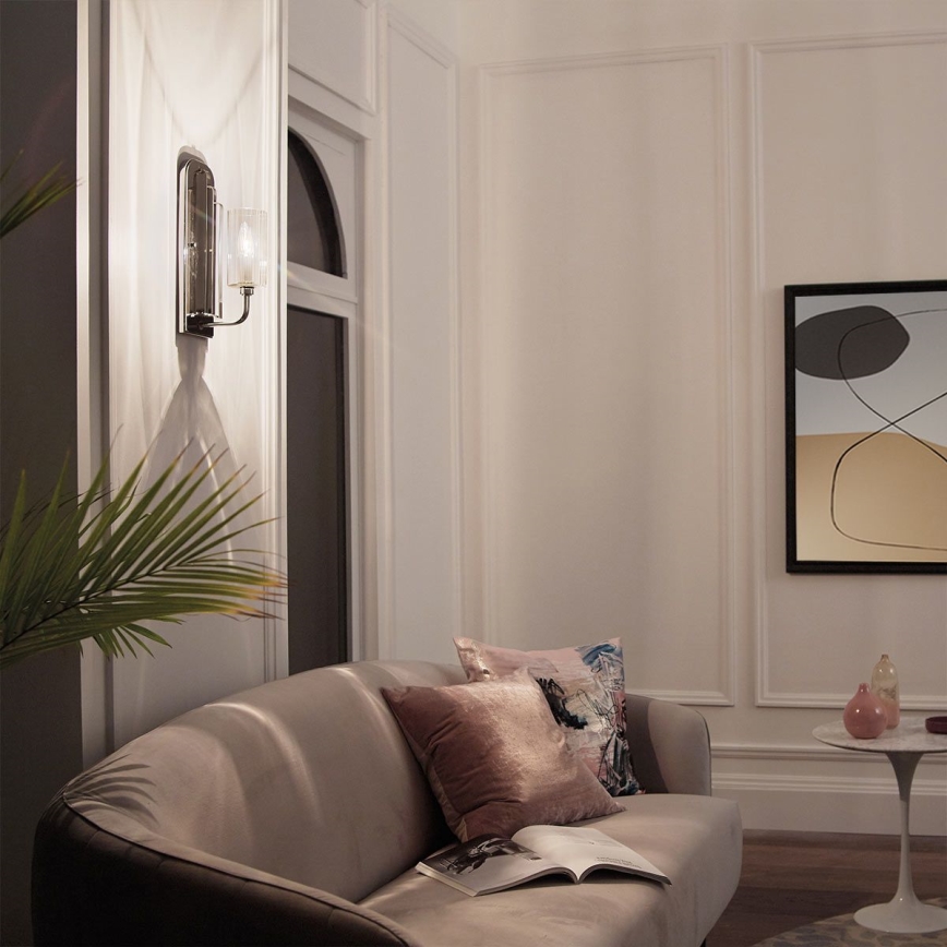 Quintiesse - Aplique de pared KIMROSE 1xE14/40W/230V en cromo brillante