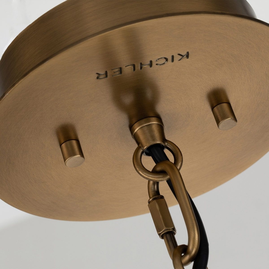 Quintiesse - Lámpara colgante de varilla LINARA 1xE27/60W/230V diámetro 15,2 cm negra/dorada