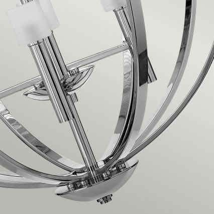 Quintiesse - Lámpara colgante LED suspendida por cable MONDO 8xG9/3W/230V diámetro 71,3 cm cromo brillante