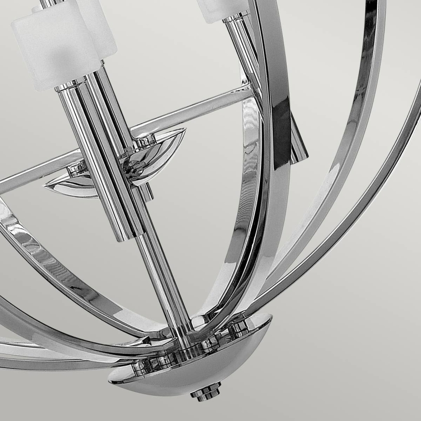 Quintiesse - Lámpara colgante LED suspendida por cable MONDO 8xG9/3W/230V diámetro 71,3 cm cromo brillante