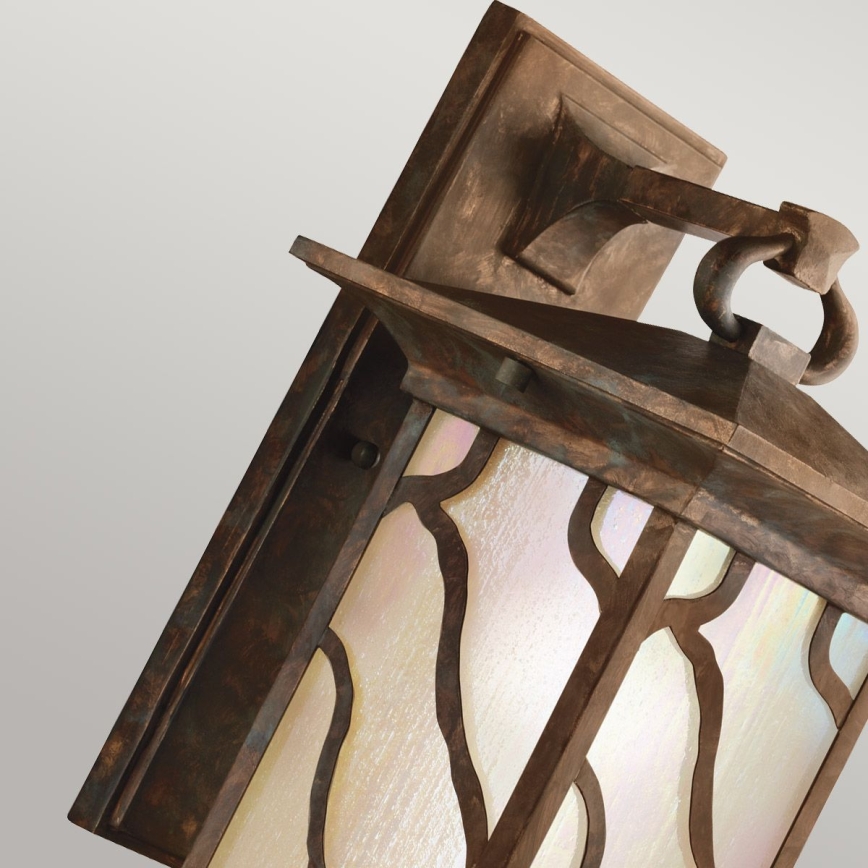 Quintiesse - Aplique de pared para exteriores MORRIS L 1xE27/60W/230V IP44 bronce