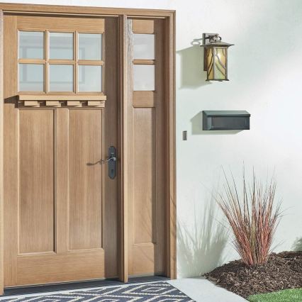 Quintiesse - Aplique de pared para exteriores MORRIS L 1xE27/60W/230V IP44 bronce