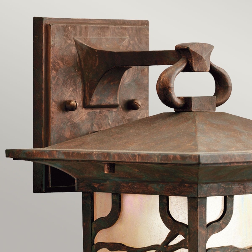 Quintiesse - Aplique mural exterior MORRIS M 1xE27/60W/230V IP44 acabado bronce