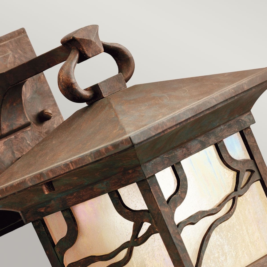 Quintiesse - Aplique mural exterior MORRIS M 1xE27/60W/230V IP44 acabado bronce