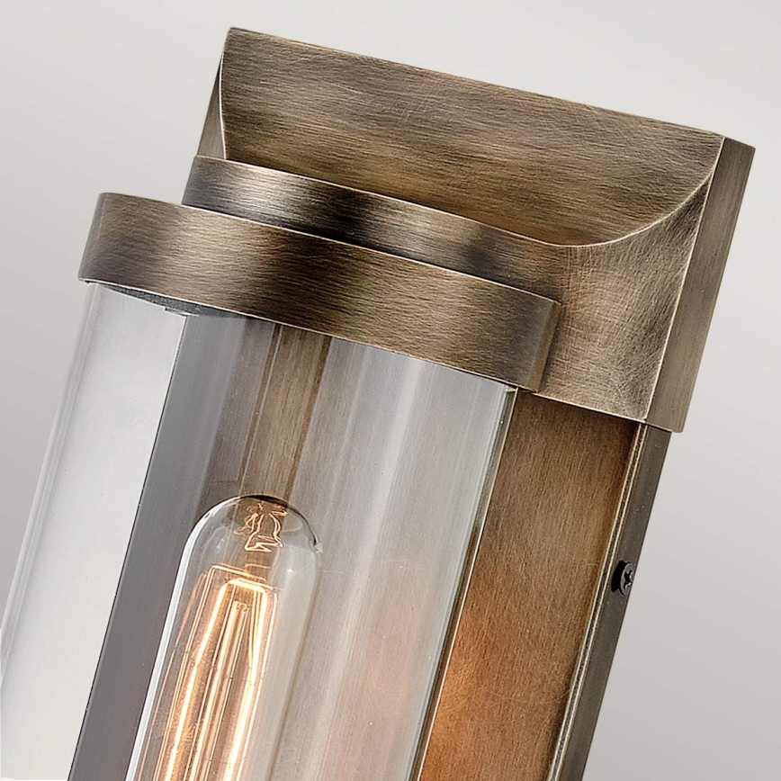 Quintiesse - Aplique de pared exterior PEARSON M 1xE27/60W/230V IP44, bronce