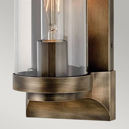 Quintiesse - Aplique de pared exterior PEARSON M 1xE27/60W/230V IP44, bronce