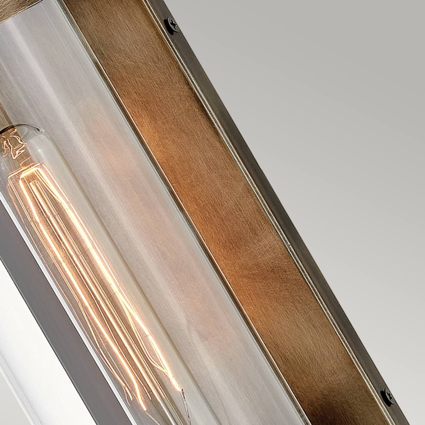 Quintiesse - Aplique de pared exterior PEARSON M 1xE27/60W/230V IP44, bronce