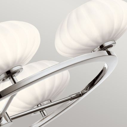 Quintiesse - Lámpara LED para baño con varilla PIM 5xG9/3W/230V diámetro 71,1 cm IP44 cromo brillante