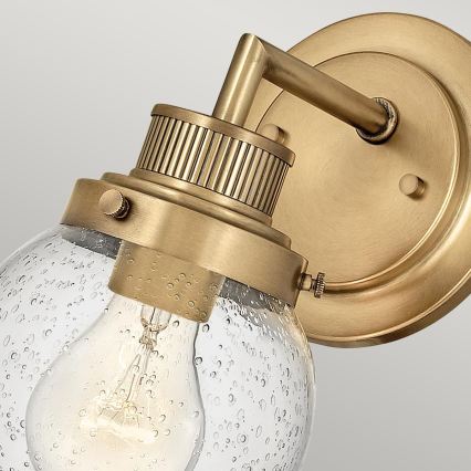 Quintiesse - Aplique de pared para baño POPPY 1xE27/60W/230V IP44, dorado