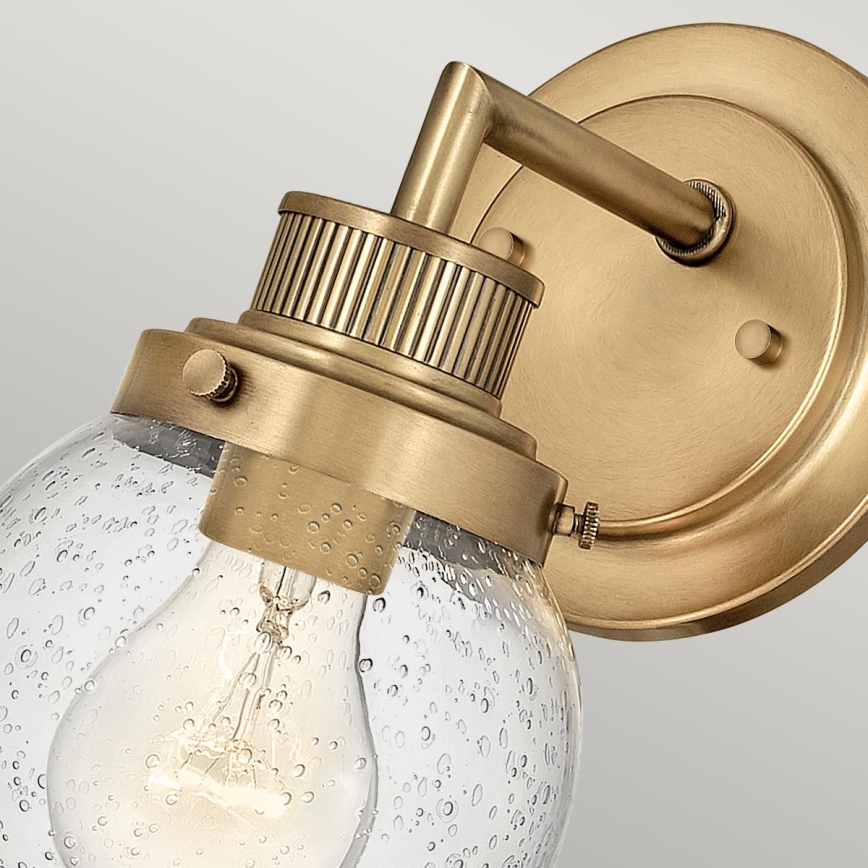 Quintiesse - Aplique de pared para baño POPPY 1xE27/60W/230V IP44, dorado