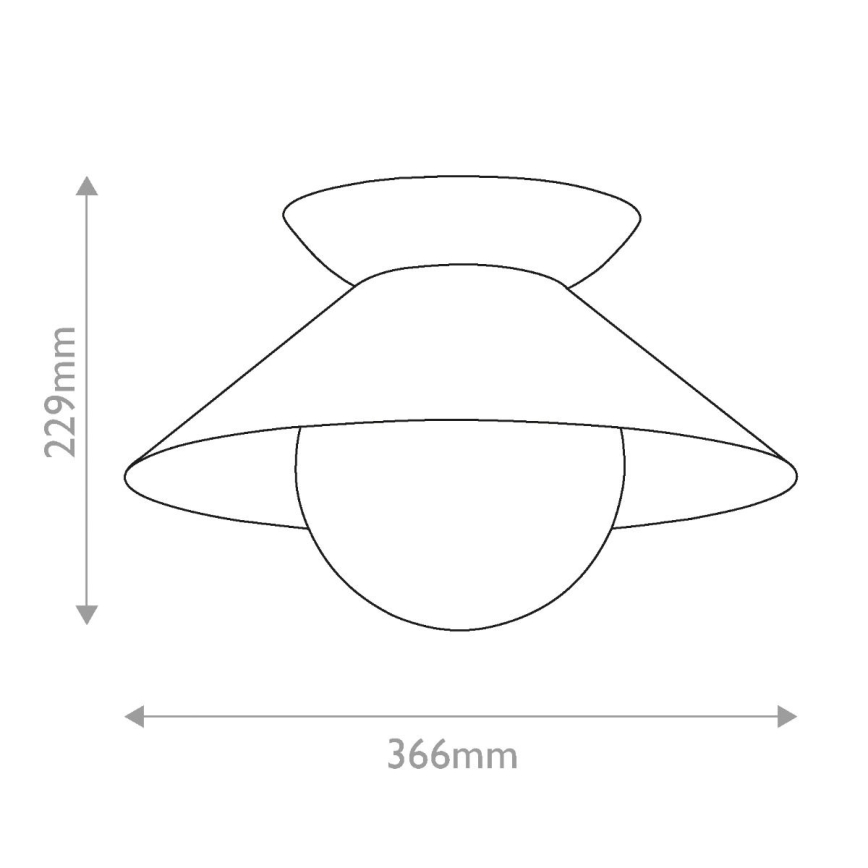 Quintiesse - Lámpara de techo SAUCER 1xE27/40W/230V Ø 36,6 cm dorada