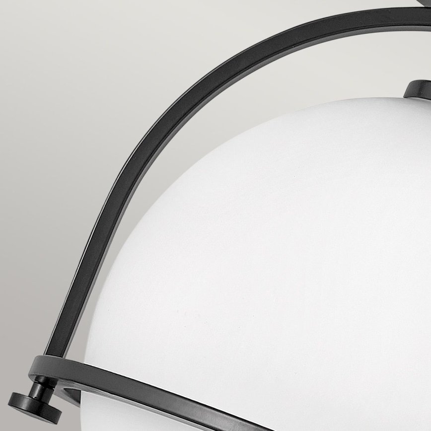 Quintiesse - Lámpara de techo SOMERSET 1xE27/60W/230V Ø 28,2 cm negra