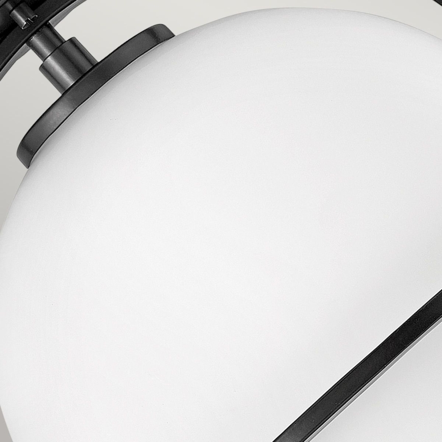 Quintiesse - Lámpara de techo SOMERSET 1xE27/60W/230V Ø 28,2 cm negra