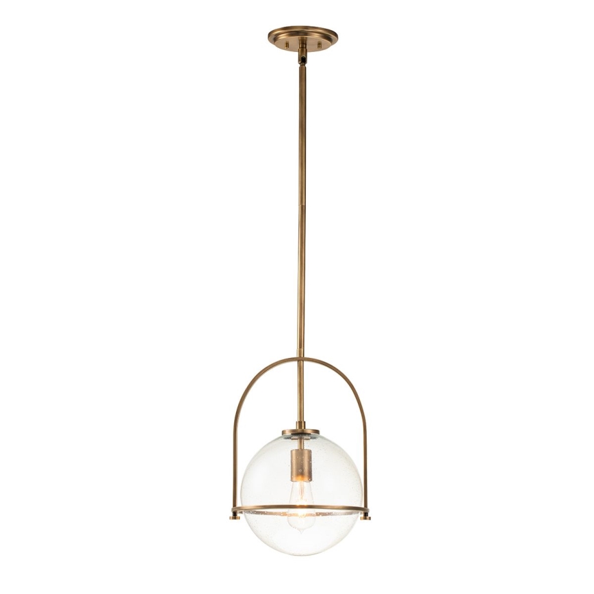 Quintiesse - Lámpara de suspensión con varilla SOMERSET 1xE27/60W/230V Ø 28,9 cm bronce