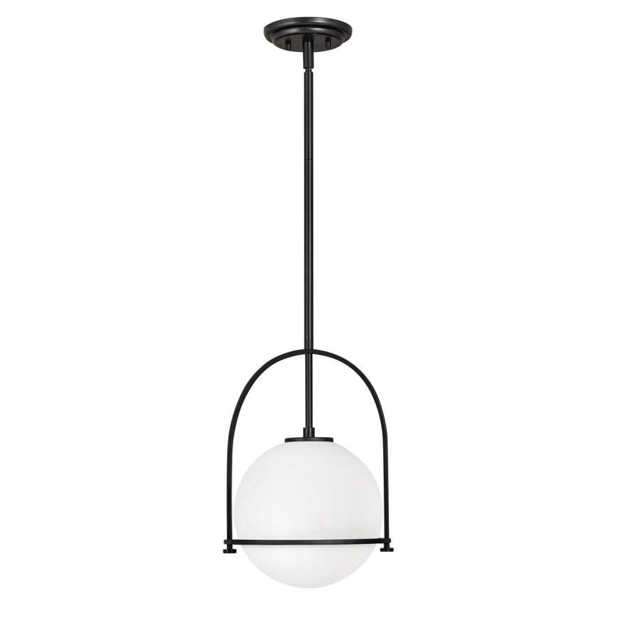 Quintiesse - Lámpara colgante de varilla SOMERSET 1xE27/60W/230V diámetro 28,9 cm negra