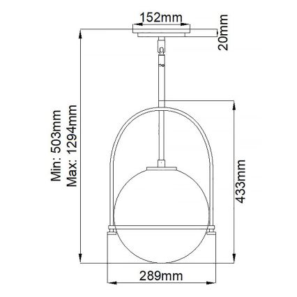 Quintiesse - Lámpara de techo con varilla SOMERSET 1xE27/60W/230V Ø 28,9 cm acabado en bronce
