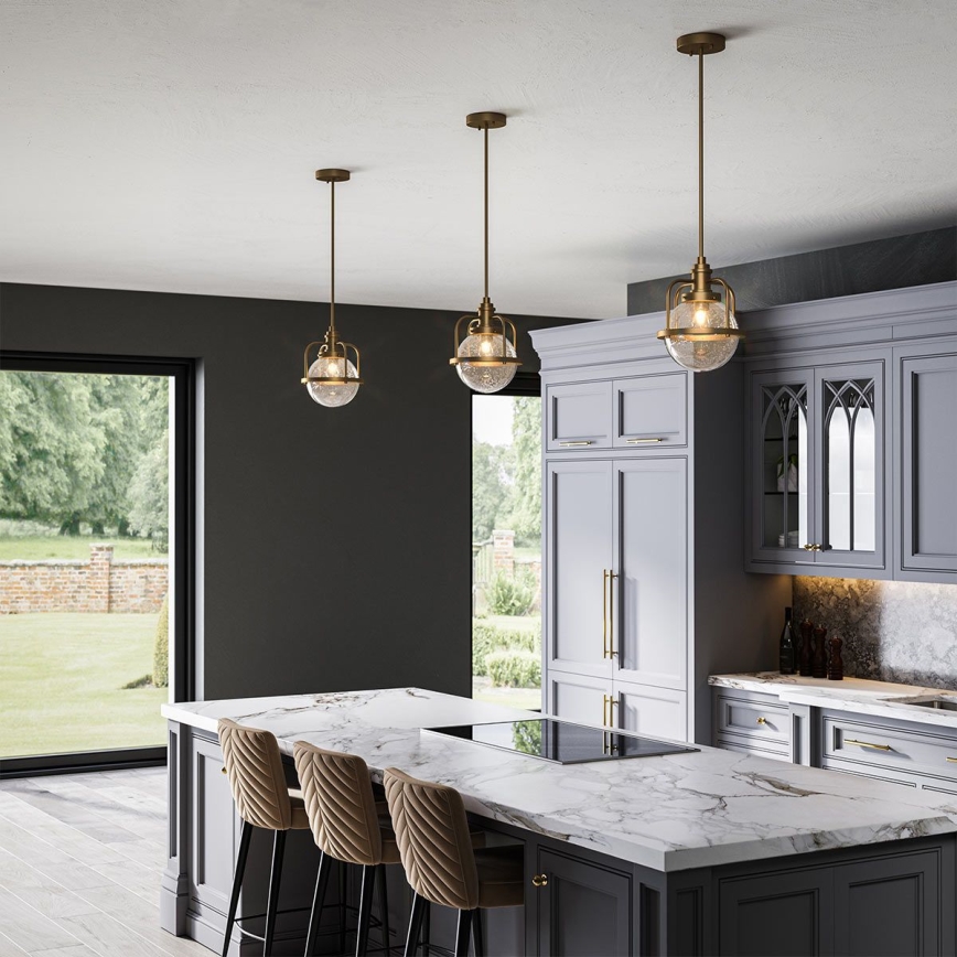 Quintiesse - Lámpara de exterior para poste TRIOCENT 1xE27/40W/230V Ø 24 cm IP44 acabado bronce