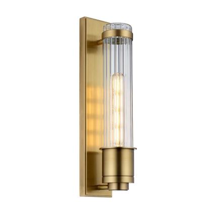 Quintiesse - Aplique de pared LED para baño WELLINGTON 1xE27/7W/230V IP44 dorado
